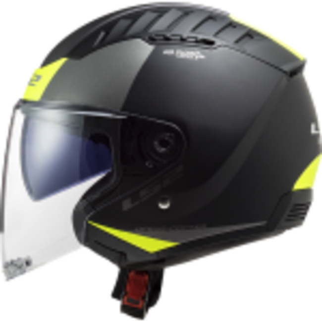 Caschi Jet Nero/giallo Ls2